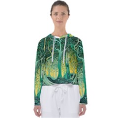 Nature Trees Forest Mystical Forest Jungle Women s Slouchy Sweat by Pakjumat