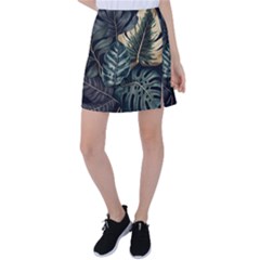 Tropical Leaves Foliage Monstera Nature Home Tennis Skirt