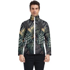 Tropical Leaves Foliage Monstera Nature Home Men s Bomber Jacket