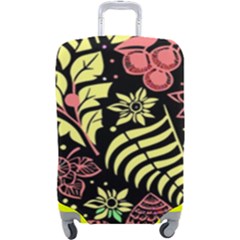 Flower Leaves Floral Flora Nature Luggage Cover (large) by Pakjumat