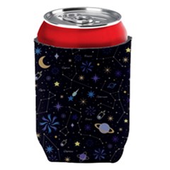 Starry Night  Space Constellations  Stars  Galaxy  Universe Graphic  Illustration Can Holder by Pakjumat