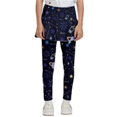 Starry Night  Space Constellations  Stars  Galaxy  Universe Graphic  Illustration Kids  Skirted Pants by Pakjumat