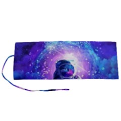 The Cosmonaut Galaxy Art Space Astronaut Roll Up Canvas Pencil Holder (s) by Pakjumat