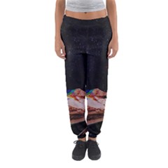 Retro Vintage Space Galaxy Women s Jogger Sweatpants by Pakjumat