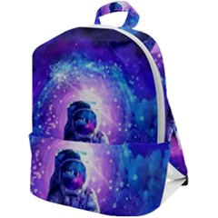 The Cosmonaut Galaxy Art Space Astronaut Zip Up Backpack by Pakjumat