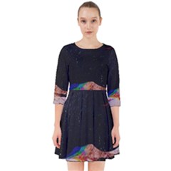 Retro Vintage Space Galaxy Smock Dress by Pakjumat