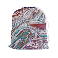 Abstract Background Ornamental Drawstring Pouch (2xl) by Pakjumat