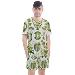 Algae Green Algae Chlorophyceae Men s Mesh T-shirt And Shorts Set