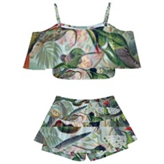 Humming Birds Trochilidae Kids  Off Shoulder Skirt Bikini by Pakjumat