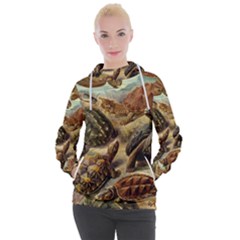 Turtles Leatherback Sea Turtle Women s Hooded Pullover by Pakjumat