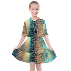 Photo Coral Great Scleractinia Kids  All Frills Chiffon Dress by Pakjumat