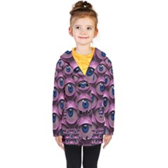 Artistic Eye Psychedelic Kids  Double Breasted Button Coat by Modalart