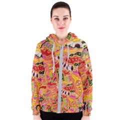 Fantasy Psychedelic Surrealism Trippy Women s Zipper Hoodie by Modalart