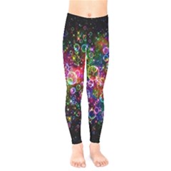 Psychedelic Bubbles Abstract Kids  Leggings