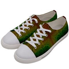 Psychedelic Screen Trippy Women s Low Top Canvas Sneakers by Modalart