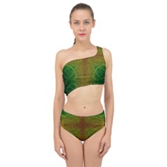 Psychedelic Screen Trippy Spliced Up Two Piece Swimsuit by Modalart