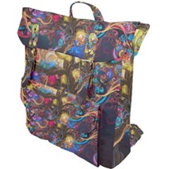 Psychedelic Tree Abstract Psicodelia Buckle Up Backpack by Modalart