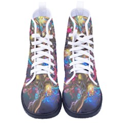 Psychedelic Tree Abstract Psicodelia Women s High-top Canvas Sneakers