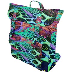Psychedelic Blacklight Drawing Shapes Art Buckle Up Backpack by Modalart