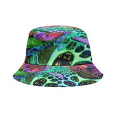 Psychedelic Blacklight Drawing Shapes Art Inside Out Bucket Hat