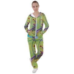 Green Peace Sign Psychedelic Trippy Women s Tracksuit