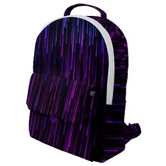 Stars Are Falling Electric Abstract Flap Pocket Backpack (small)