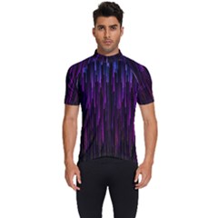 Stars Are Falling Electric Abstract Men s Short Sleeve Cycling Jersey