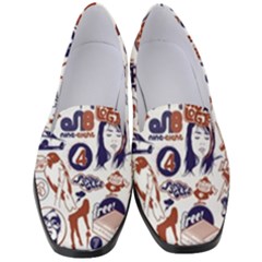 Artistic Psychedelic Doodle Women s Classic Loafer Heels