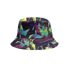 Artistic Psychedelic Abstract Bucket Hat (kids) by Modalart