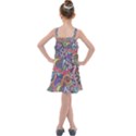 Psychedelic Flower Red Colors Yellow Abstract Psicodelia Kids  Overall Dress View2