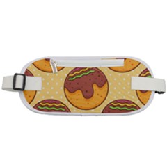 Takoyaki Food Seamless Pattern Rounded Waist Pouch by Sarkoni