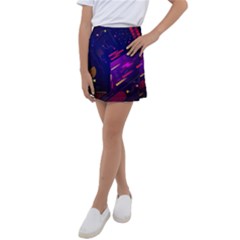 Vector Design Gamming Sytle Retro Art Pattern Kids  Tennis Skirt by Sarkoni