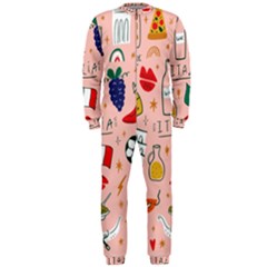 Food Pattern Italia OnePiece Jumpsuit (Men)