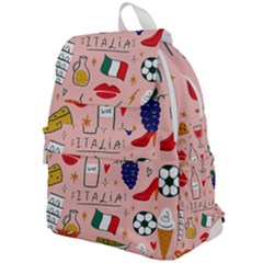 Food Pattern Italia Top Flap Backpack