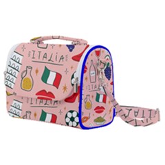 Food Pattern Italia Satchel Shoulder Bag