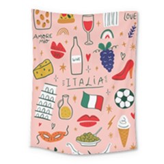 Food Pattern Italia Medium Tapestry