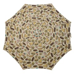 Junk Food Hipster Pattern Straight Umbrellas