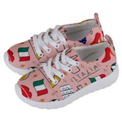 Food Pattern Italia Kids  Lightweight Sports Shoes