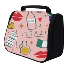 Food Pattern Italia Full Print Travel Pouch (Small)