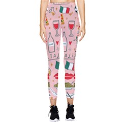 Food Pattern Italia Pocket Leggings 