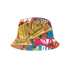 Pop Art Food Cute Patterns Inside Out Bucket Hat (Kids)