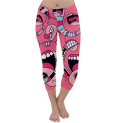 Big Mouth Worm Capri Winter Leggings 