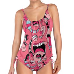 Big Mouth Worm Tankini Set by Dutashop