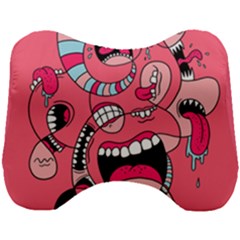 Big Mouth Worm Head Support Cushion