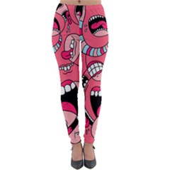 Big Mouth Worm Lightweight Velour Leggings