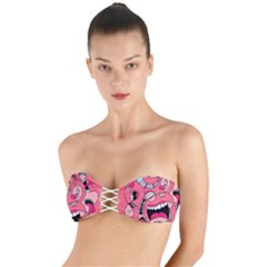 Big Mouth Worm Twist Bandeau Bikini Top