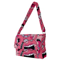 Big Mouth Worm Full Print Messenger Bag (m) by Dutashop