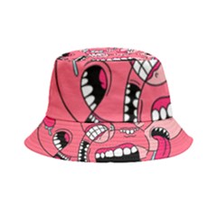 Big Mouth Worm Inside Out Bucket Hat