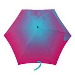 Blue Pink Purple Mini Folding Umbrellas