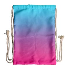 Blue Pink Purple Drawstring Bag (large)